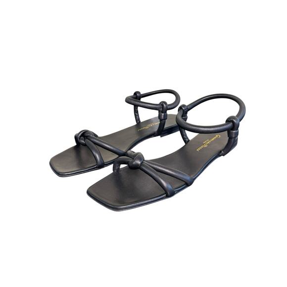 Gianvito Rossi NIB Juno 05 Flat Sandals in Black Size 39 - Picture 6 of 10